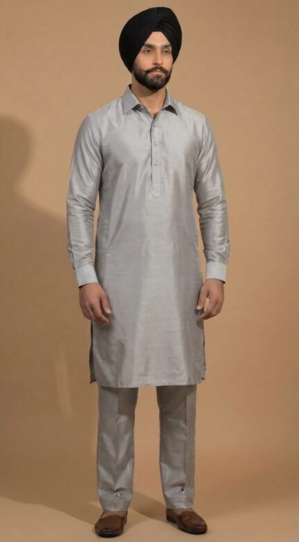 Platinum Grey Kurta Pajama